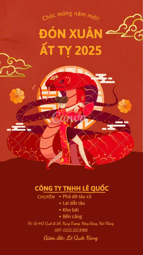 Công ty TNHH Lê Quốc chúc mừng năm mới 2025!